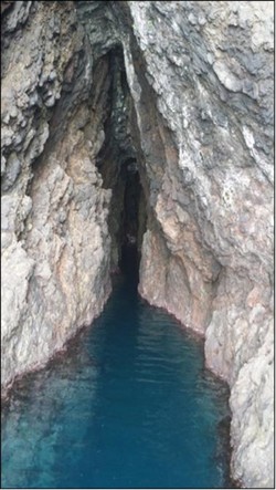 ▲90여 개의 돌섬과 암초로 구성된 섬, 독도