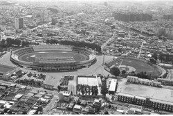 ▲하늘에서 내려다 본 전주종합경기장 모습(1965년)