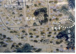 승암산과 경기전 및 오목대