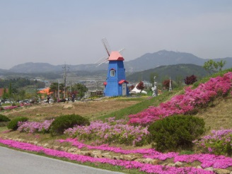 바래봉 아래 주변은 철쭉 뿐만 아니라 허브밸리를 비롯한 각종 식물들이 함께하고 있다.