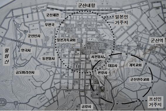 그림 3. 군산부 구역확장 시가지도(1933년)자료: 군산 청소년문화센터 향토자료실