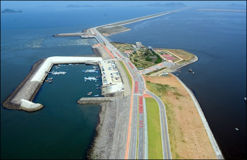 ▲ 새만금개발 현장 전경.