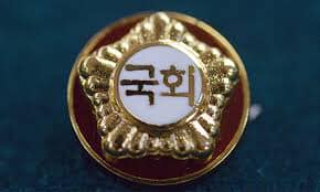 은(銀) 99% 금(金) 도금, 의원 배지'