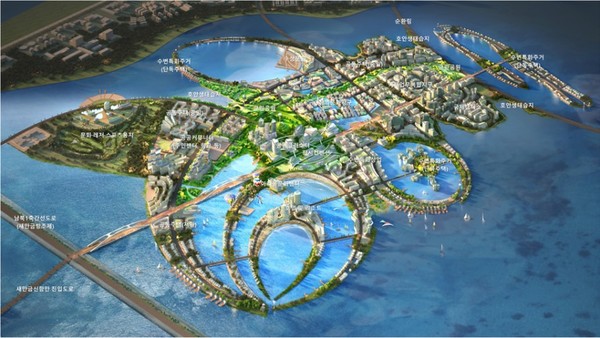 새만금 스마트 수변도시 조감도(새만금개발청 제공)