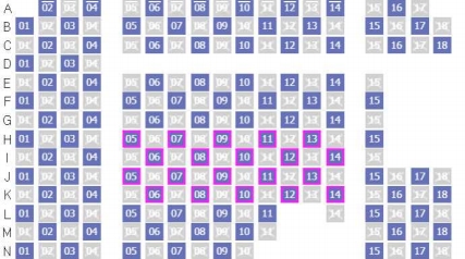 ▲ 롯데시네마 전주점은 실내 거리 두기 방안으로 좌석을 한 자리씩 떨어뜨려 놓았다.(사진=롯데시네마 홈페이지)