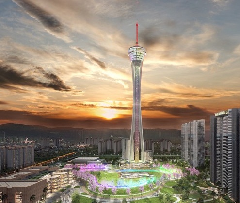 (주)자광이 공개한 옛 대한방직부지 개발 조감도   