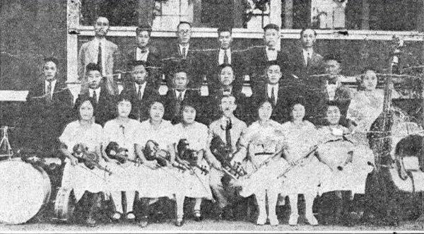 하와이 교포 학생 음악대 모습(출처: 동아일보)