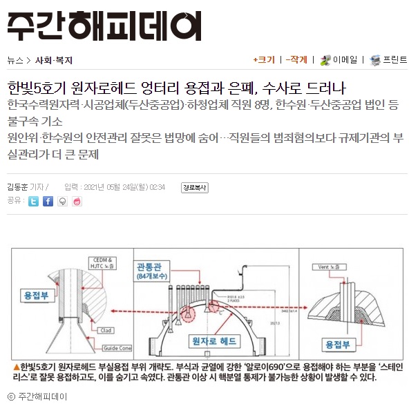 5월 24일 자 주간해피데이 홈페이지