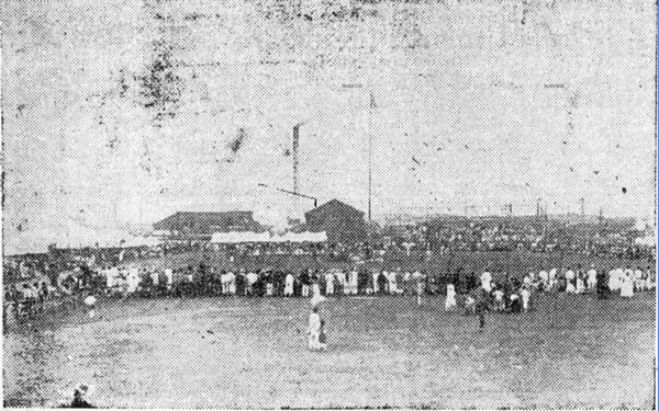 1934년 부민운동대회가 개최 중인 군산 공설운동장(출처=군산 야구 100년사)