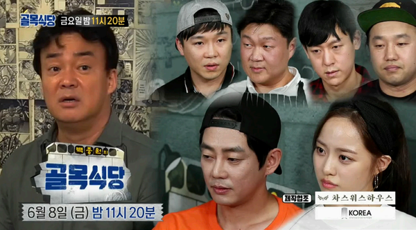 2018년 1월 시작한 백종원의 골목식당은 전국 각 지역의 식당을 찾아다니며 영세상인 을 도와주는 형식의 프로그램이다. 출처: '백종원의 골목식당,' SBS.