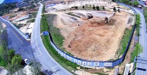 정읍시 황토현 전적지 일원의 동학농민혁명 기념공원 조성 부지.