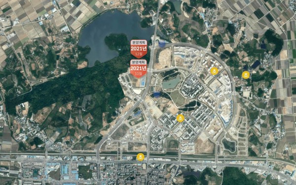 전주에코시티 내 아파트 분양계획(조감도)