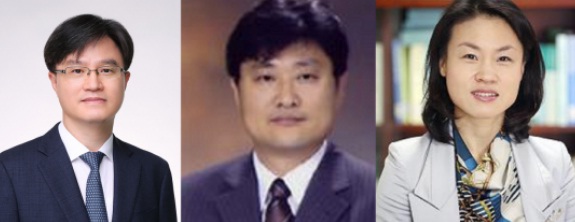 오는 9월로 임기 만료되는 이기택 대법관 후임 후보로 손봉기 대구지법 부장판사, 하명호 고려대 법학전문대학원 교수, 오경미 광주고법 전주재판부 부장판사 등 3명(사진 왼쪽부터)이 추천됐다.(사진=대법원 제공).