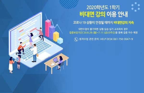 비대면 강의 이용 안내(순천대 제공)
