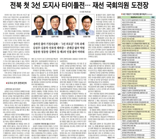 전북일보 9월 17일 자 3면 기사.