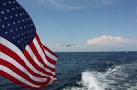 미국 군함의 성조기(자료사진)