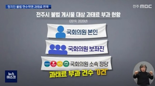 2021년 3월 31일 전주MBC 뉴스데스크 보도 화면 편집