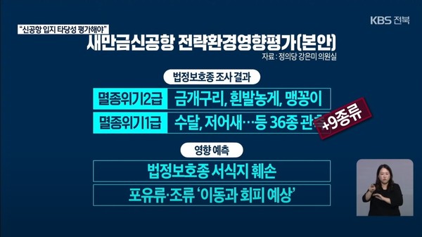 10월 18일 KBS전주총국 뉴스9 보도 화면 편집