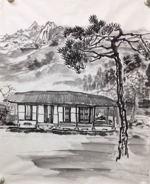 백진숙 화백(백승종 교수의 아우)의 작품 '초겨울의 영암 월출산 천황봉'