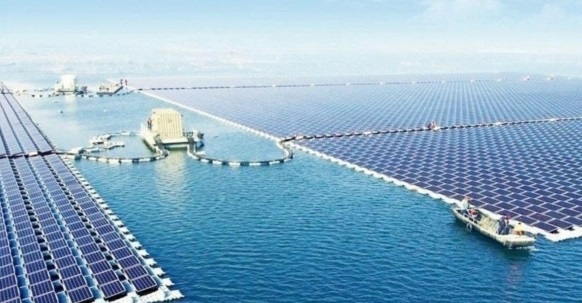 새만금 수상 태양광 사업단지(자료사진)