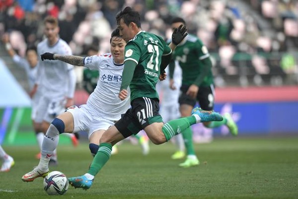 송민규의 결승골 장면 (사진 제공=전북현대)