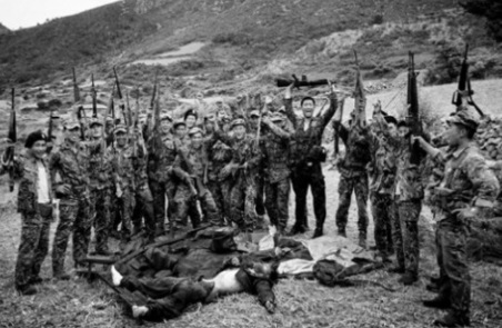 1969년 6월 17일 자 동아일보에 게재된 대흑산도 무장공비 소탕 사진(출처=동아일보)