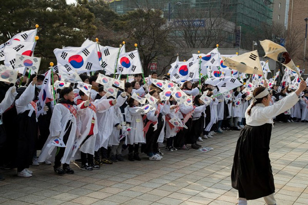 2019년 3월 1일 군산지역에서 열린 3.1운동 100주년 기념행사(사진=군산시 제공)