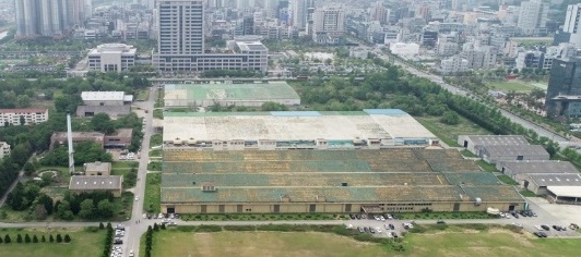 전주시 효자동 일원 옛 대한방직공장 부지 전경