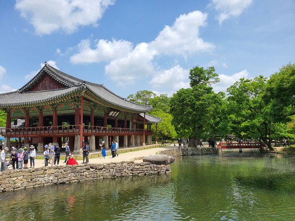 제92회 춘향제가 나흘 째 열리던 날(5월 7일) 남원 광한루 전경 