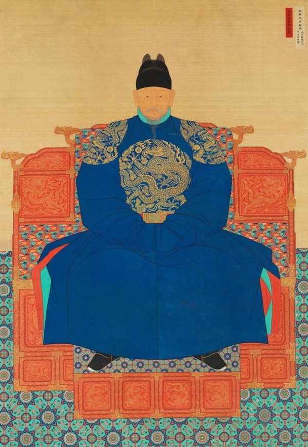 전북 전주 경기전 내 어진박물관에 봉안 중인 태조 어진 진본. 전주시 제공