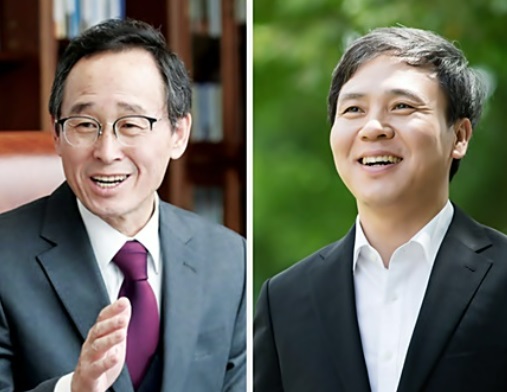 송하진 전북도지사(왼쪽)와 김승수 전주시장(오른쪽)