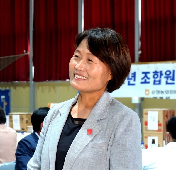 전북여성농민회 회장을 맡고 있는 오은미 전북도의원 당선자(사진=오은미 제공)