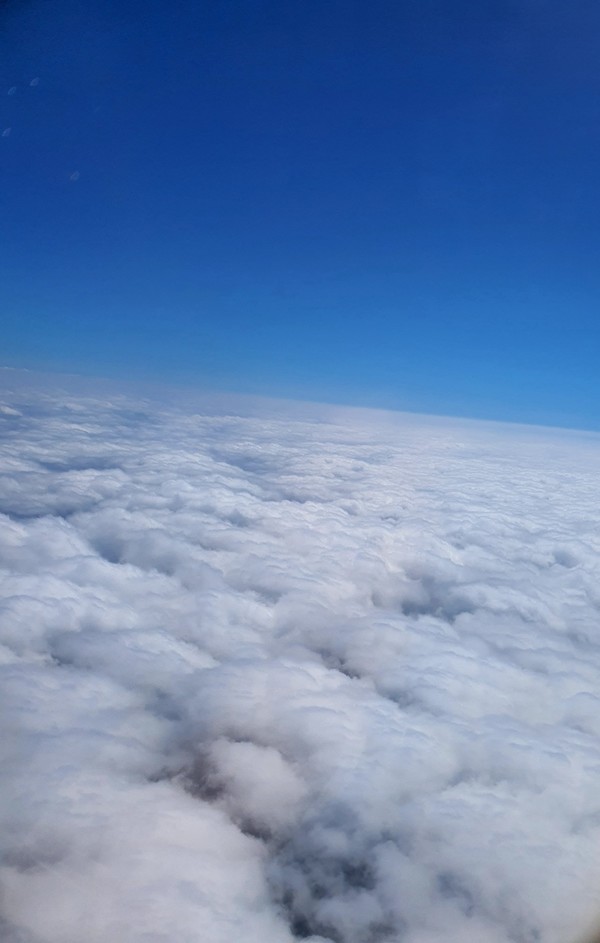 더 가까이 다가가 잡고 싶은 솜털 같은 구름들.