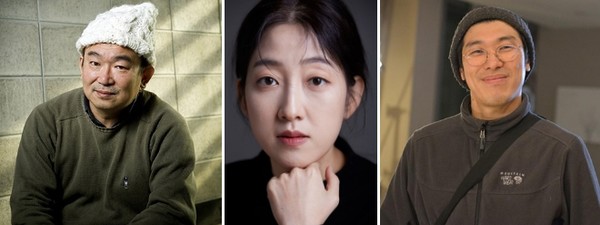 '폴링 인 전주 2022' 주요 게스트 (왼쪽부터) 김동원 감독, 이은 배우, 임상수 감독,(사진=전주국제영화제조직위 제공)