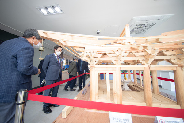 전주 한옥마을 내 개관한 전북대 지식기반산업진흥원 내부 모습.(사진=전북대 제공)