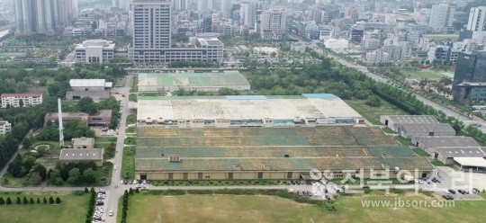 옛 대한방직전주공장 부지 전경