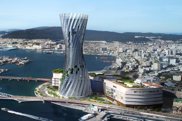 부산롯데타워(가칭) 조감도(사진=부산시 제공)