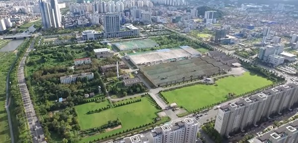 전주시 옛 대한방직공장 부지 전경