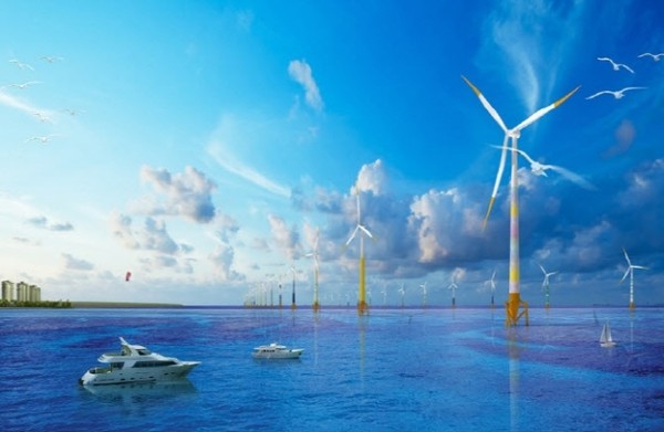 새만금 해상풍력단지 조감도.(새만금개발청 제공)