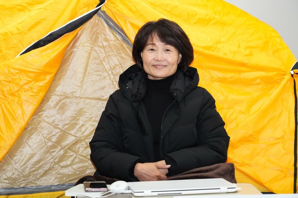 "전라북도에 농민은 없고 정책만 있다"고 말하는 오은미 전북도의원.(사진=오은미 의원 제공)