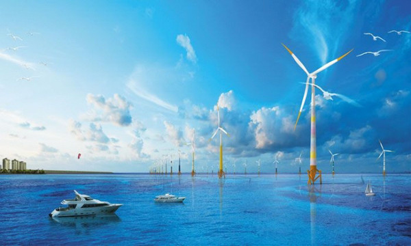 새만금 해상풍력단지 조감도(새만금개발청 제공)