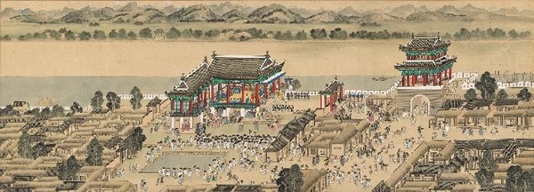 단원 김홍도 작 ‘평안감사향연도’(국립중앙박물관 전시 작품)