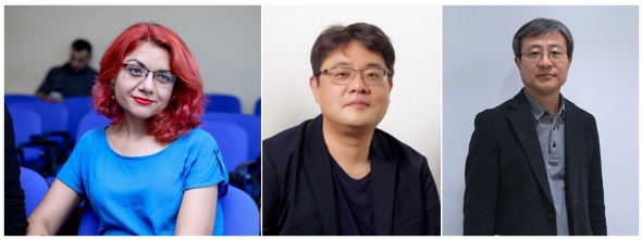 왼쪽부터 아이균 아슬란리 영화평론가, 김형석 춘천영화제 운영위원장, 최윤 ㈜바른손랩스 콘텐츠 총괄 이사(아이균 아슬란리 제외 가나다 순)