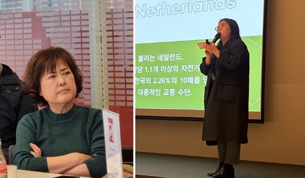 좌측 허옥희 전 전주시의원, 우측 최서연 전주시의원.