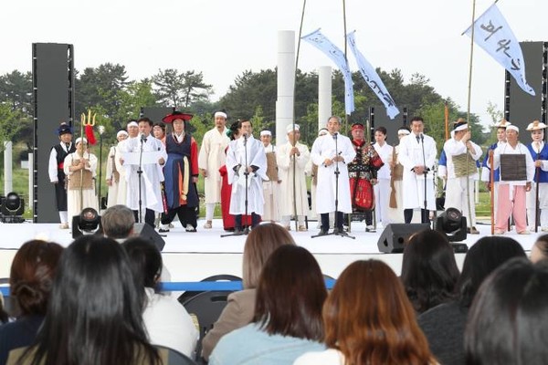 동학농민혁명국가기념일인 11일(황토현전승일) ‘제56회 동학농민혁명기념제’가 정읍시 동학농민혁명기념공원에서 열렸다.(사진=정읍시 제공)