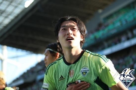 결승골의 주인공 전북 현대 조규성(사진=한국프로축구연맹 제공)