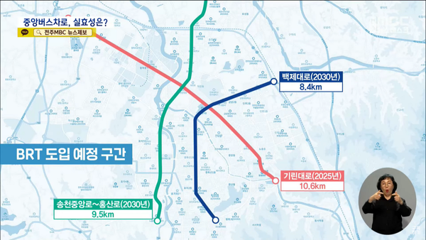 6월 9일 자 전주MBC 뉴스데스크 보도 화면 편집