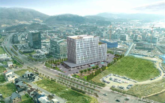 전북혁신도시 내 국민연금공단 인근 금융중심센터 조성지.(사진=전북도 제공)