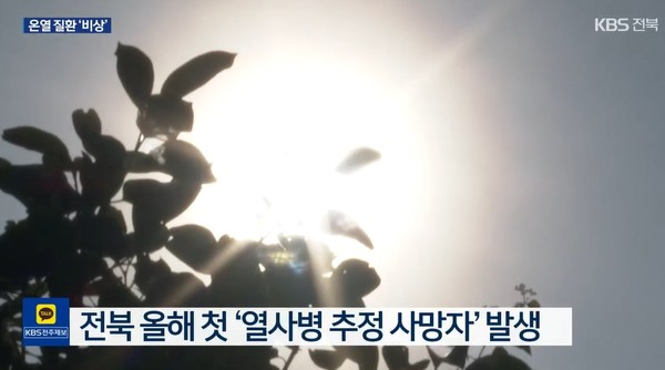 KBS전주총국 7월 31일 뉴스 화면 캡처
