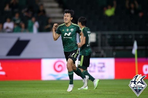 동점골의 주인공 한교원(사진=한국프로축구연맹 제공)